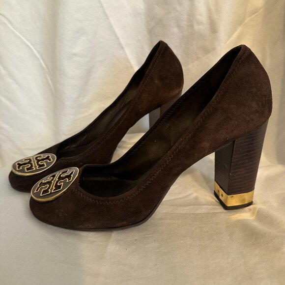 Tory Burch women’s Maddie Pump  - Brown Size 11 - Picture 1 of 6